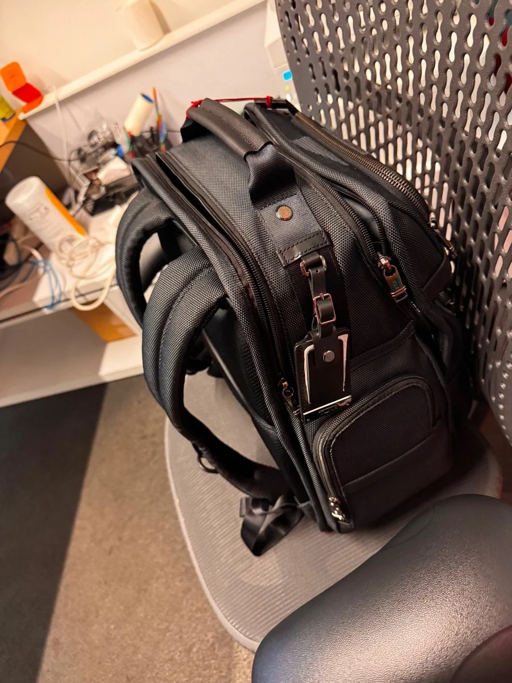 NWT Tumi ALPHA 17” Brief Pack Laptop Backpack - REFLECTIVE TUMI JACQUARD